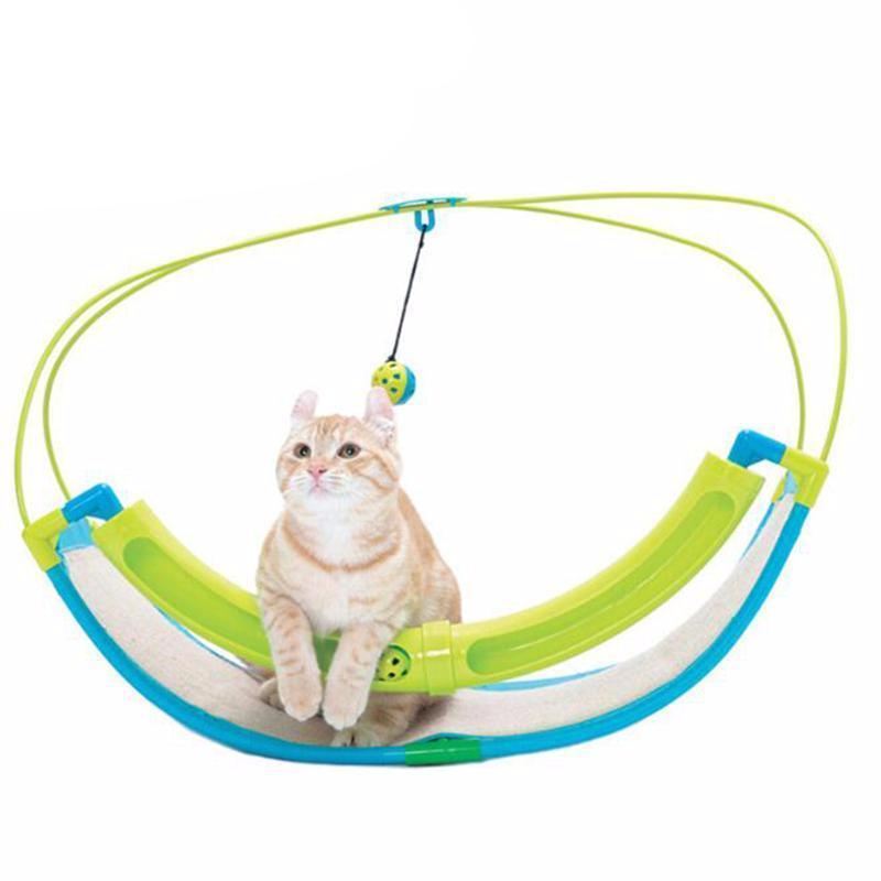 2 in 1 beweegbare wieg bedbank met balspeelgoed hangmat kattenspeelgoed