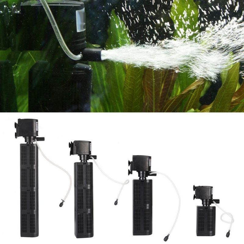 3-in-1 multifunctionele aquariumfilter dompelpomp met groot vermogen aquariumreiniger watertankfilter