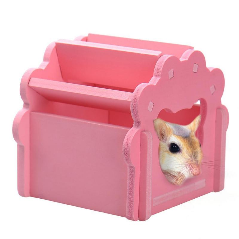 3 kleuren houten huisdier hamsters kooi