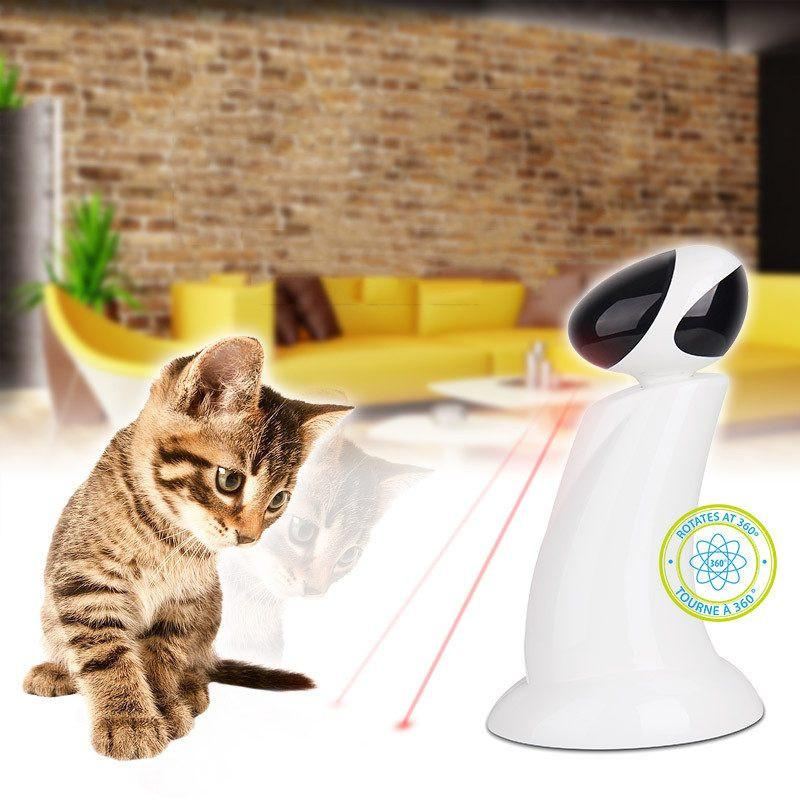 360 graden automatisch interactief kattenlichtoefening dart laserteaser-speelgoed