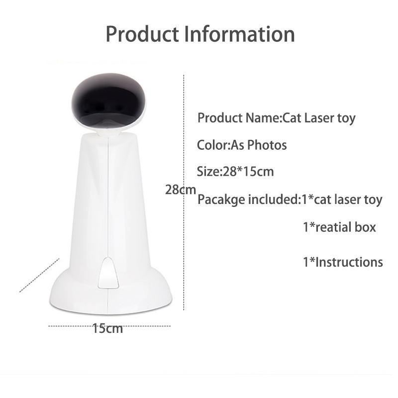360 graden automatisch interactief kattenlichtoefening dart laserteaser-speelgoed