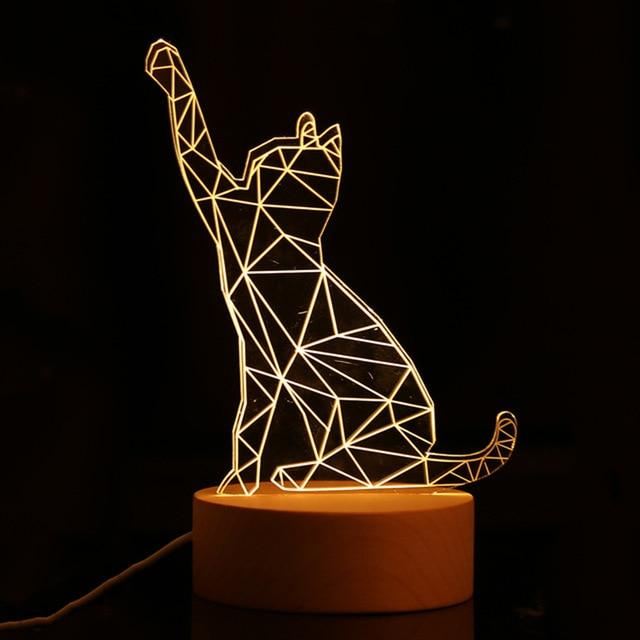 3d kat geleide lamp