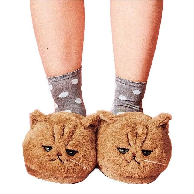 3d kat pluche pantoffels