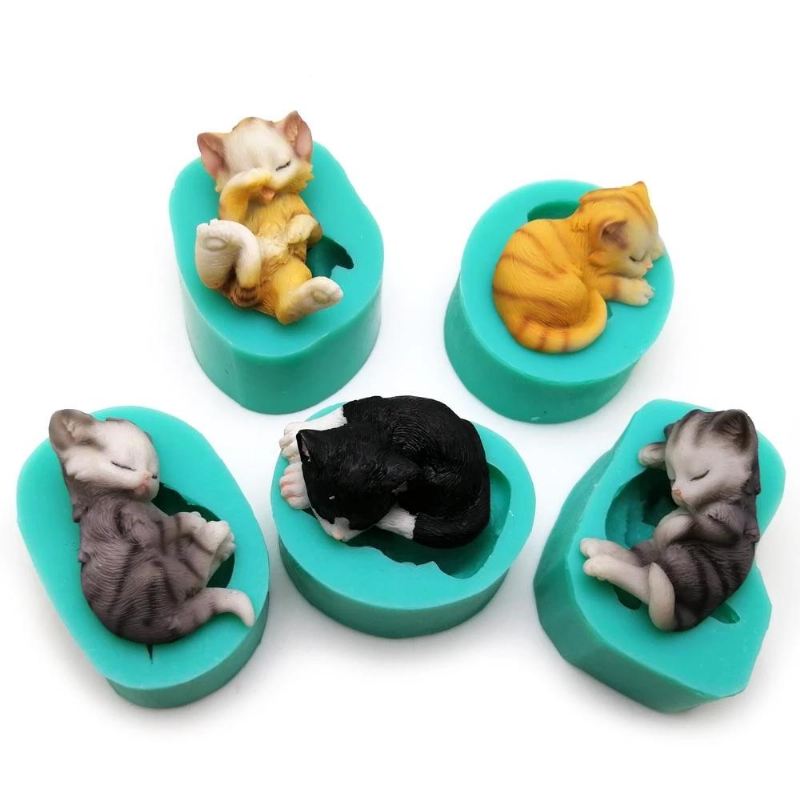 3d kitten fondant cakevorm