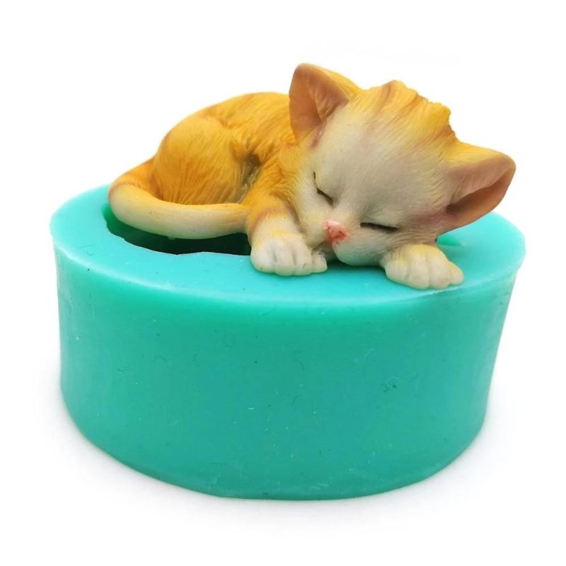 3d kitten fondant cakevorm