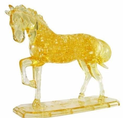 3d paard kristal puzzel