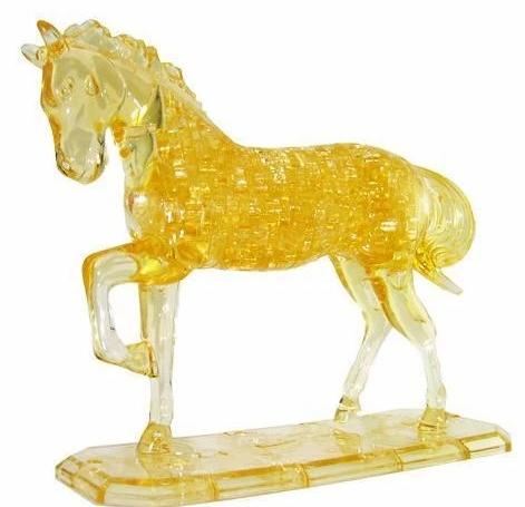 3d paard kristal puzzel