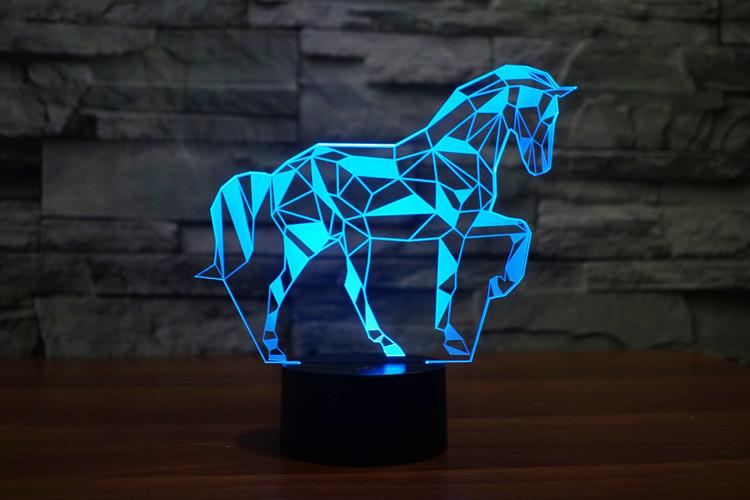 3d paard led-nachtlampje