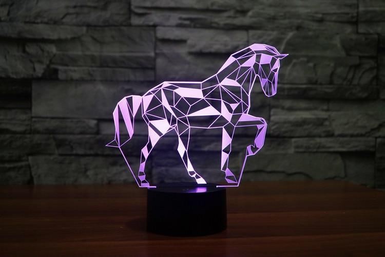 3d paard led-nachtlampje