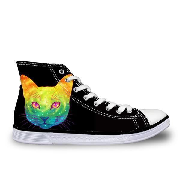 3d schattig canvas galaxy angstige kat