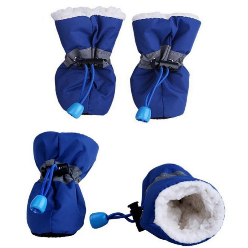 4 stks hond anti-slip regen schoenen