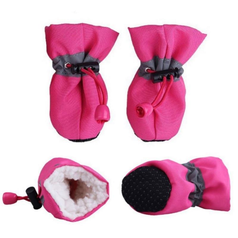 4 stks hond anti-slip regen schoenen
