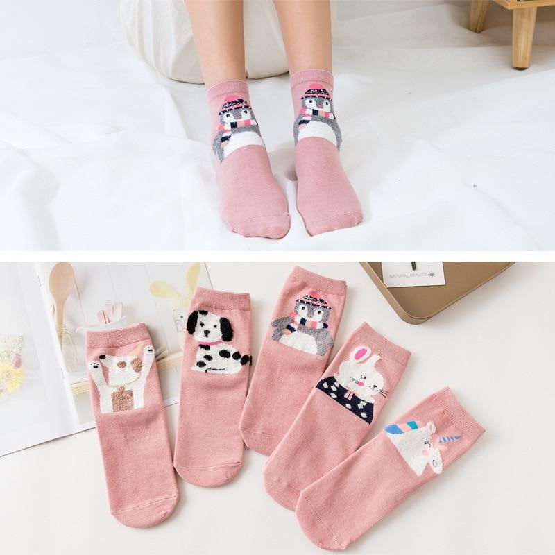 5 paar sokken met 3d dierenprint