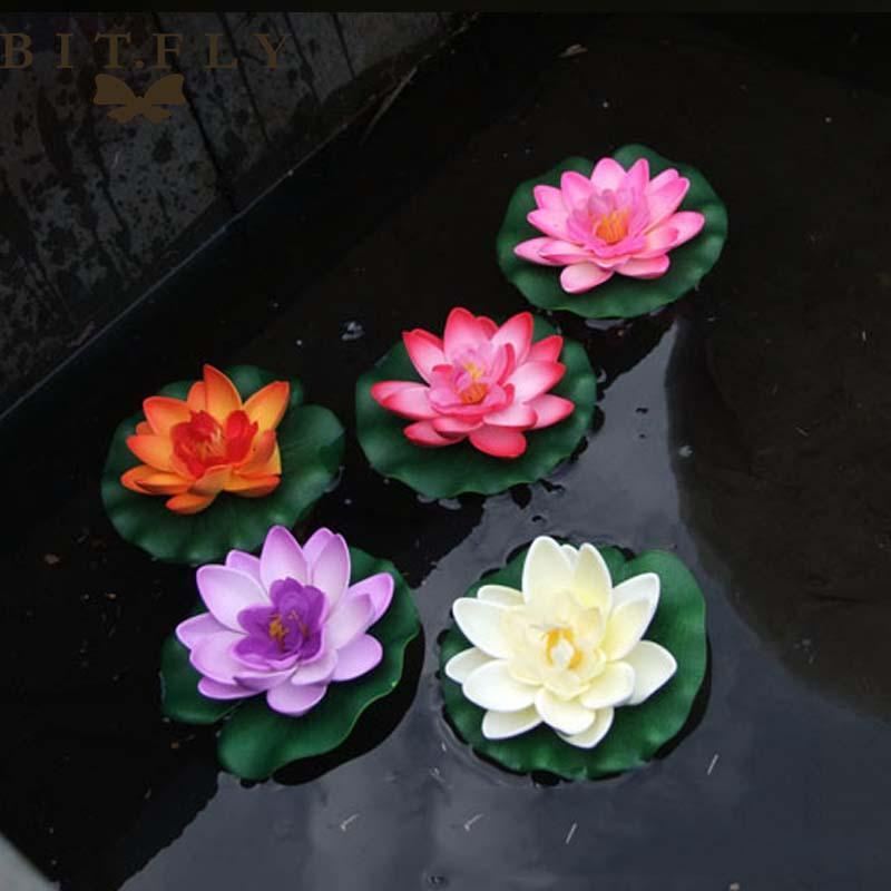 5 stks kunstmatige lotus waterlelie drijvende bloem