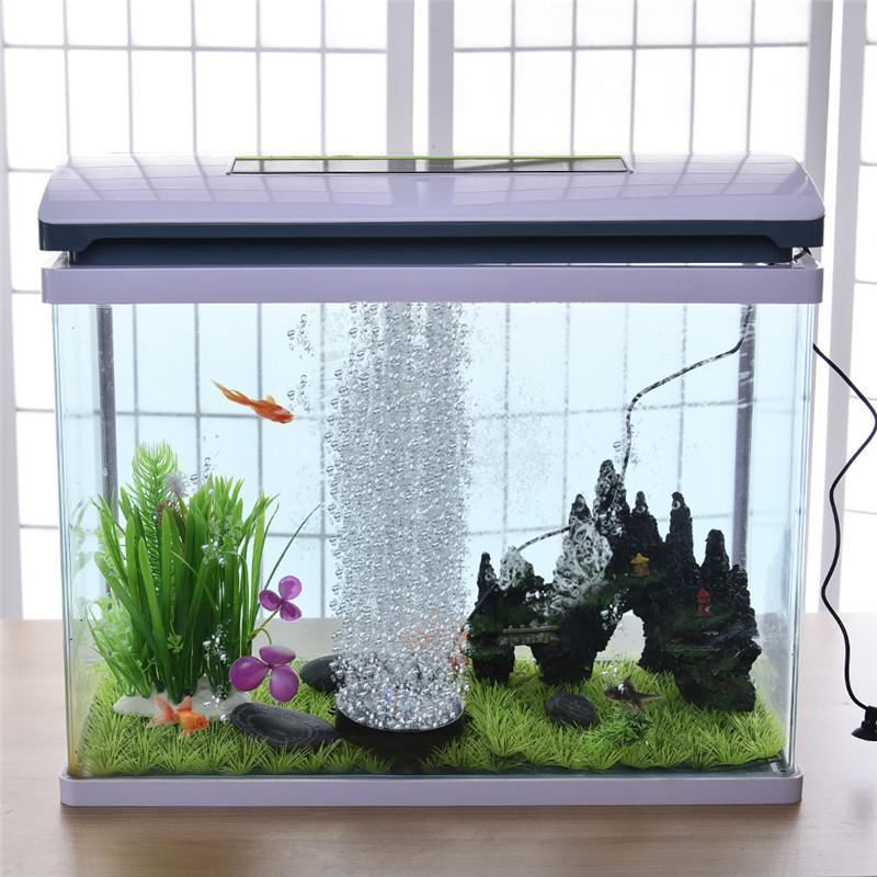 7 kleuren waterdichte led aquariumverlichting bellenbeluchtingsschijf