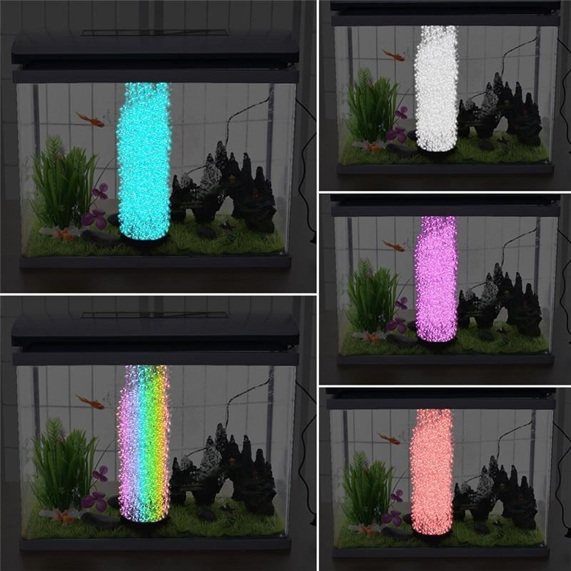 7 kleuren waterdichte led aquariumverlichting bellenbeluchtingsschijf