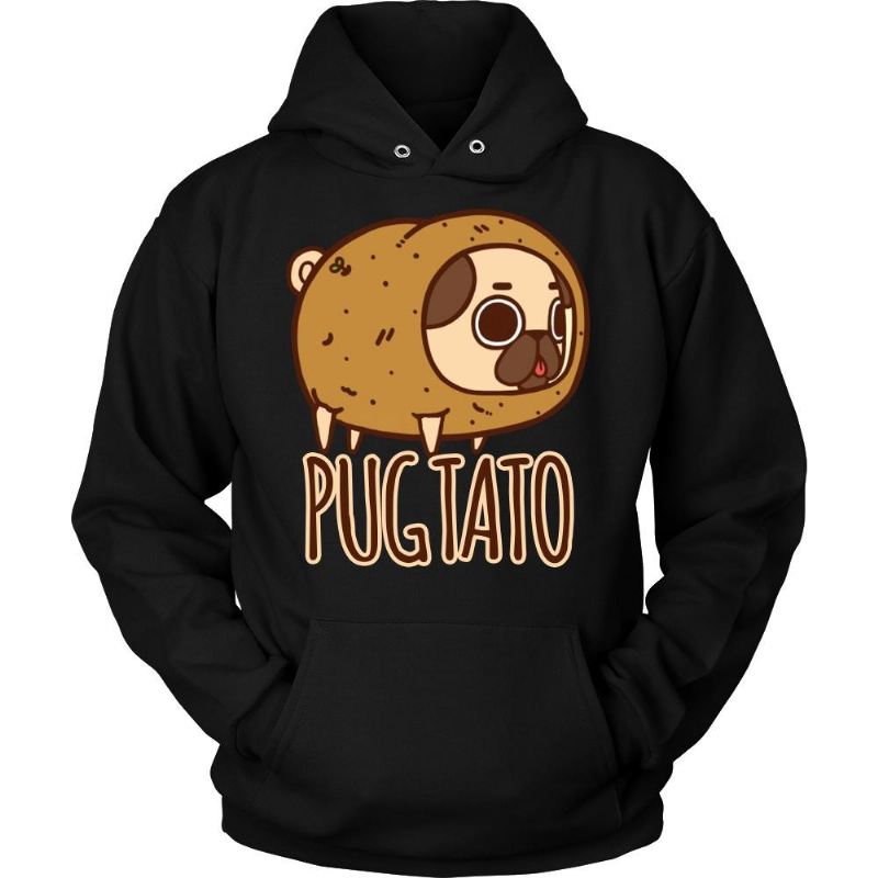 aardappel pug hoodie