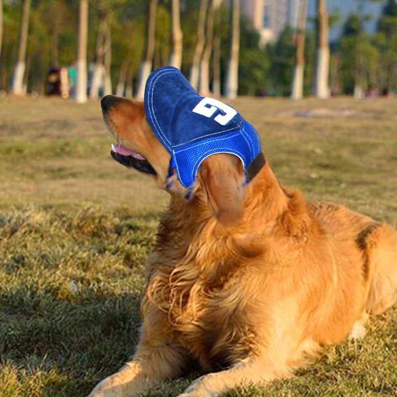 ademende schattige honkbal zonnepet voor honden met oorgaten