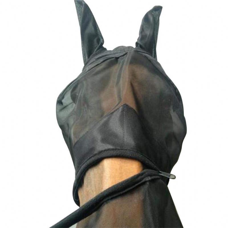 afneembaar paardenmasker met neusbescherming