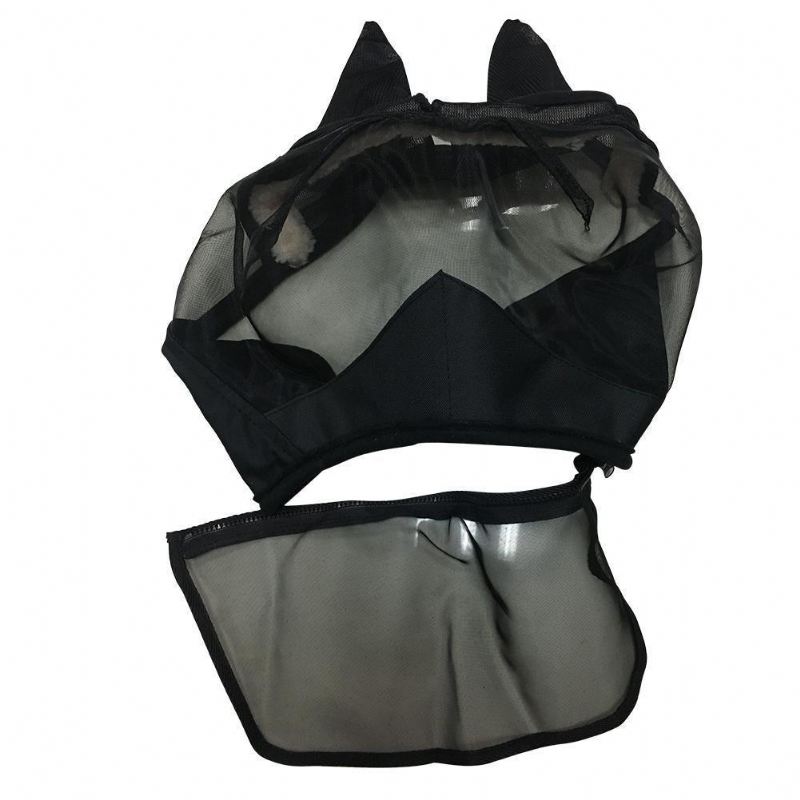 afneembaar paardenmasker met neusbescherming