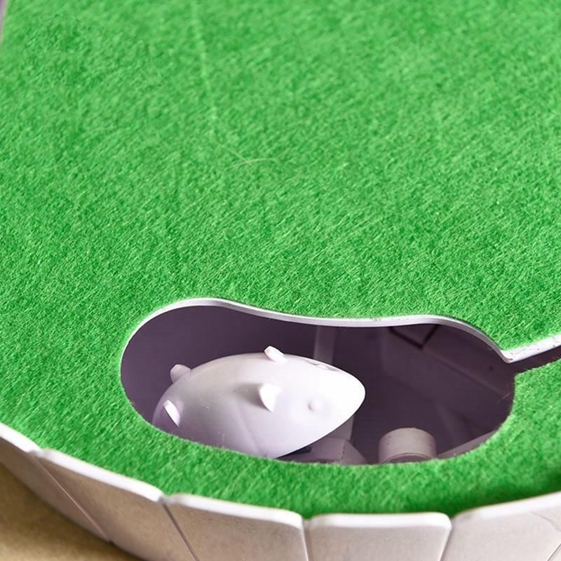 automatisch roterende kat spelen teaser plaat