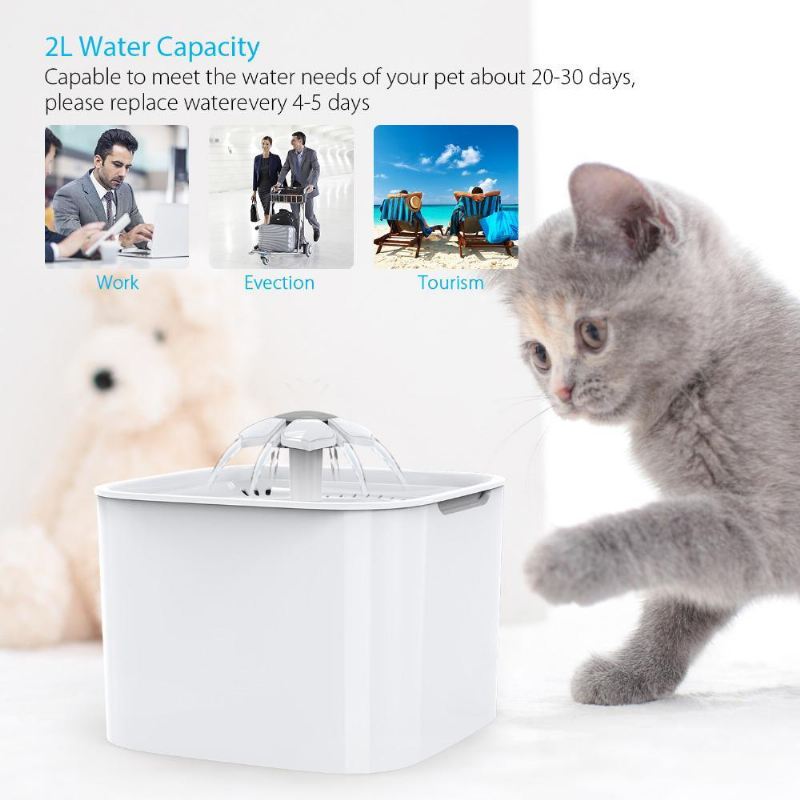 automatische waterdispenser elektrische waterbak met filter voor huisdieren