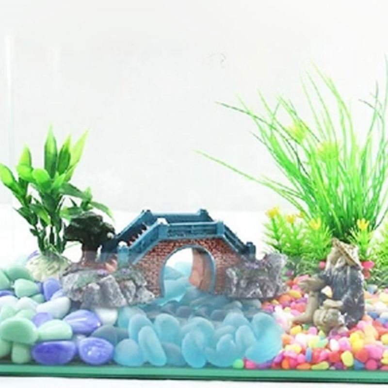 boogbrug aquarium aquarium decoratie