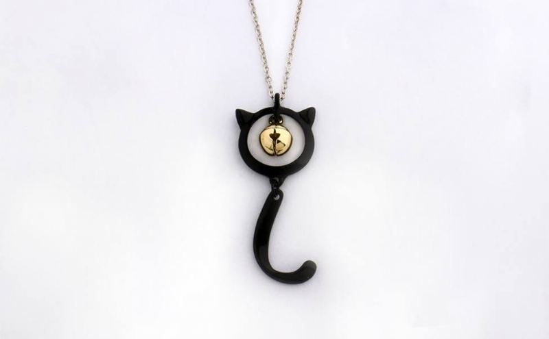 cat noir wonderbaarlijke lieveheersbeestje ketting met bel bedel