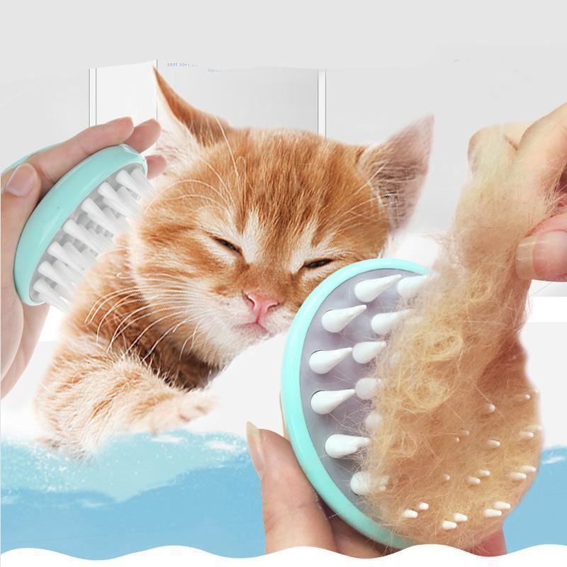 comfortabele verzorgingsborstel voor huisdieren en massagedouche