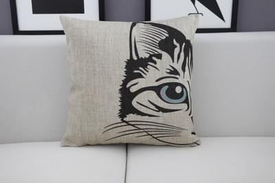 creatieve kussensloop voor liefhebbers van kattenontwerp