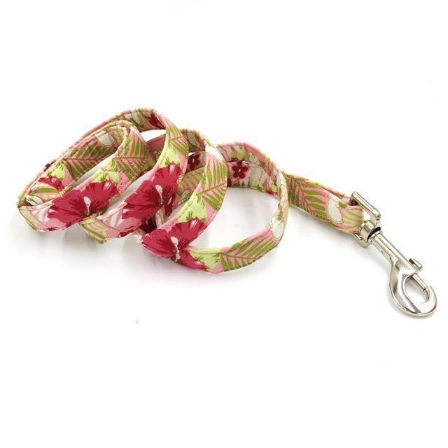 de aloha fashion huisdierenset met halsband en riem