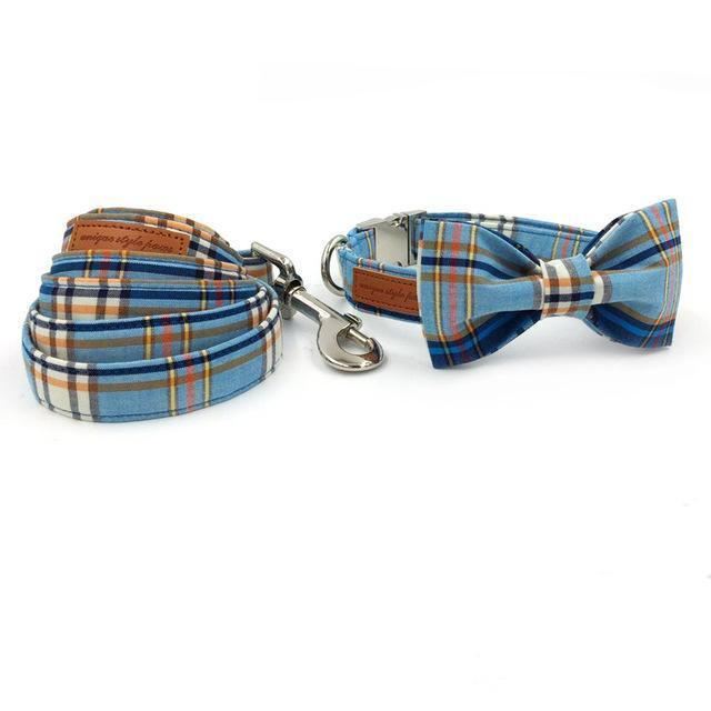 de britse mode-huisdierenset met halsband en riem