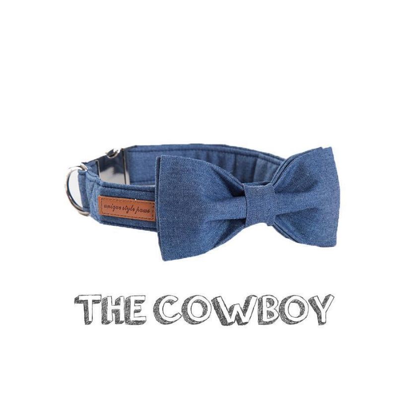 de cowboy fashion huisdierenset met halsband en riem