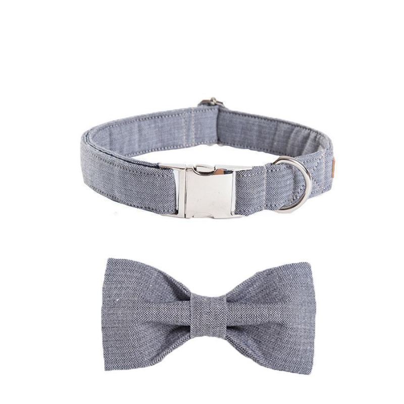 de gentleman fashion huisdierenset van halsband en riem