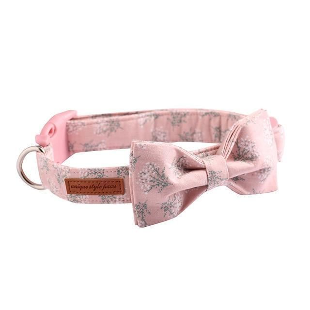 de mooie roze modieuze huisdierenset met halsband en riem