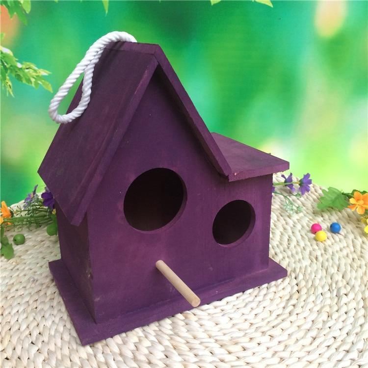 decoratief huisvormig vogelbroedhuisnest