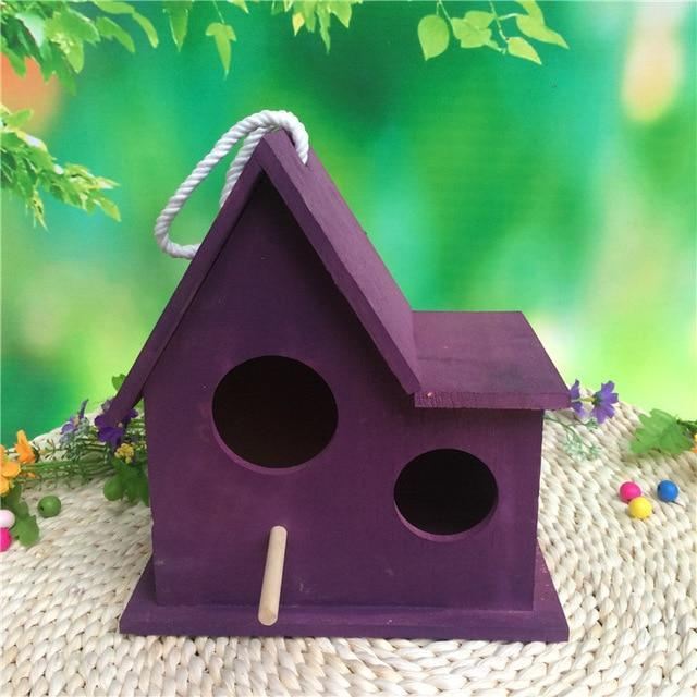 decoratief huisvormig vogelbroedhuisnest