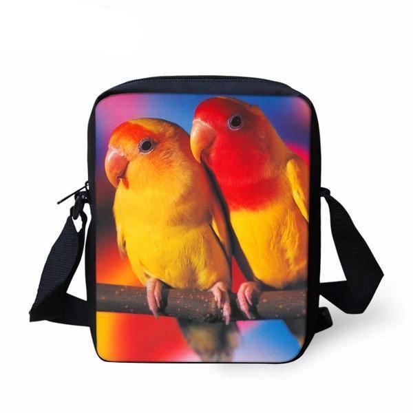 dieren vogels papegaaien print schoudertassen