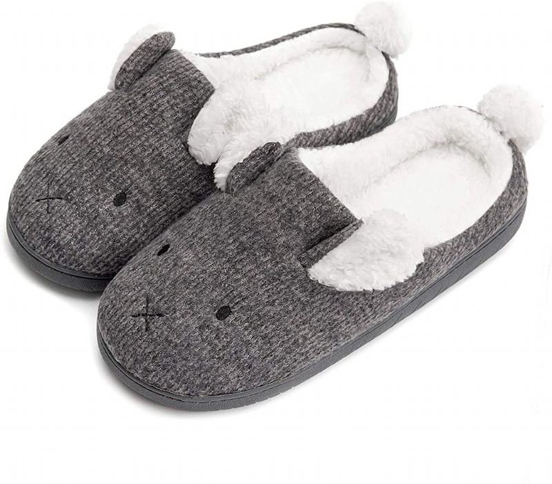 draagcomfort pluche antislip huisslippers