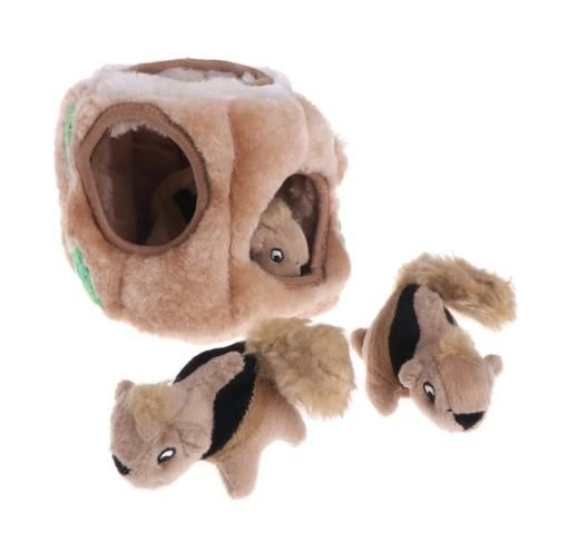 drie eekhoorn verbergen pluche huisdier speelgoed