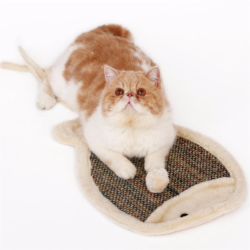 dubbelzijdig interactief kattencartoon-krasbord met sherpa-balspeelgoed