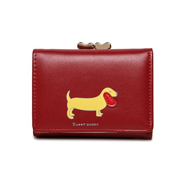 elegante opvouwbare portemonnee in hondendesign met portemonnee