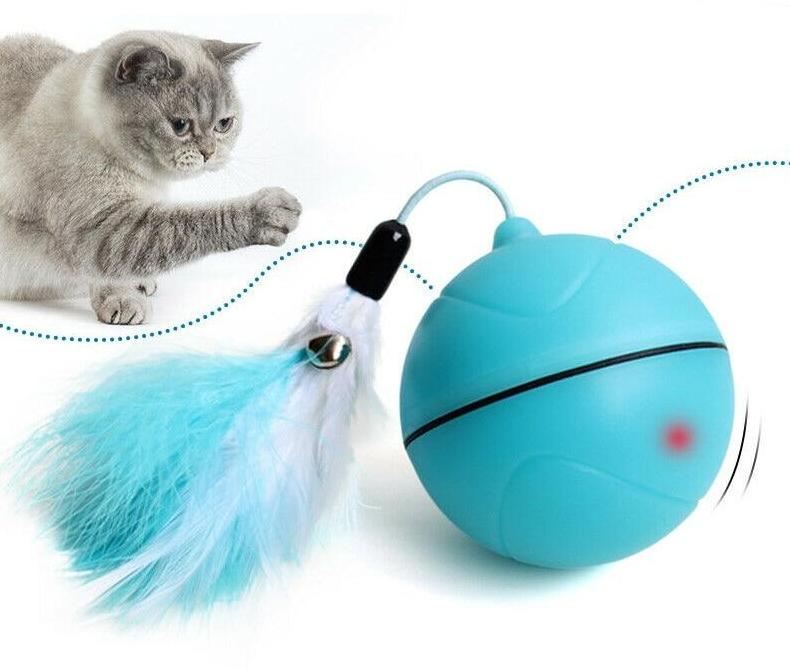 elektrisch rollend huisdierenspeelgoed met laserbal