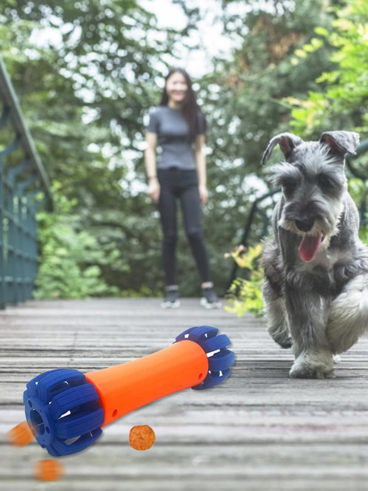 elektrische hond lekt voedselspeelgoed