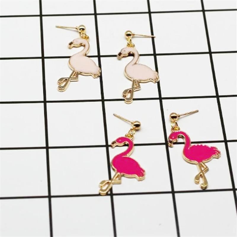 flamingo design oorbellen