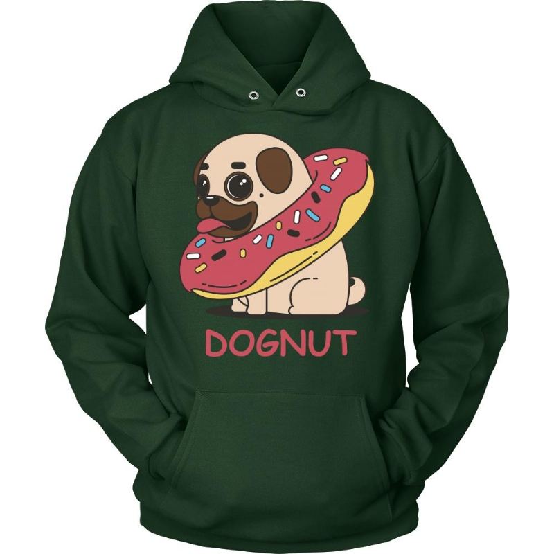 geanimeerde hoodie met dognut-ontwerp