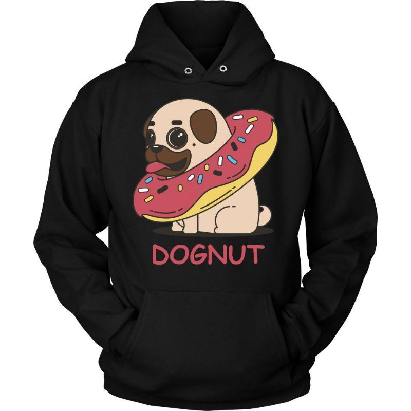 geanimeerde hoodie met dognut-ontwerp