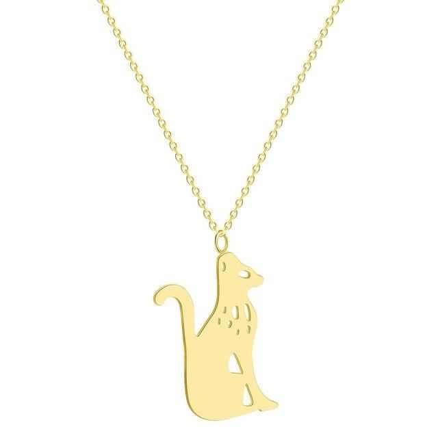gelukskat hanger ketting