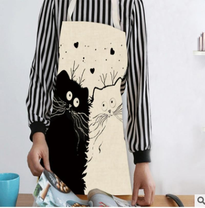 grappige keukenschort met kattenprint