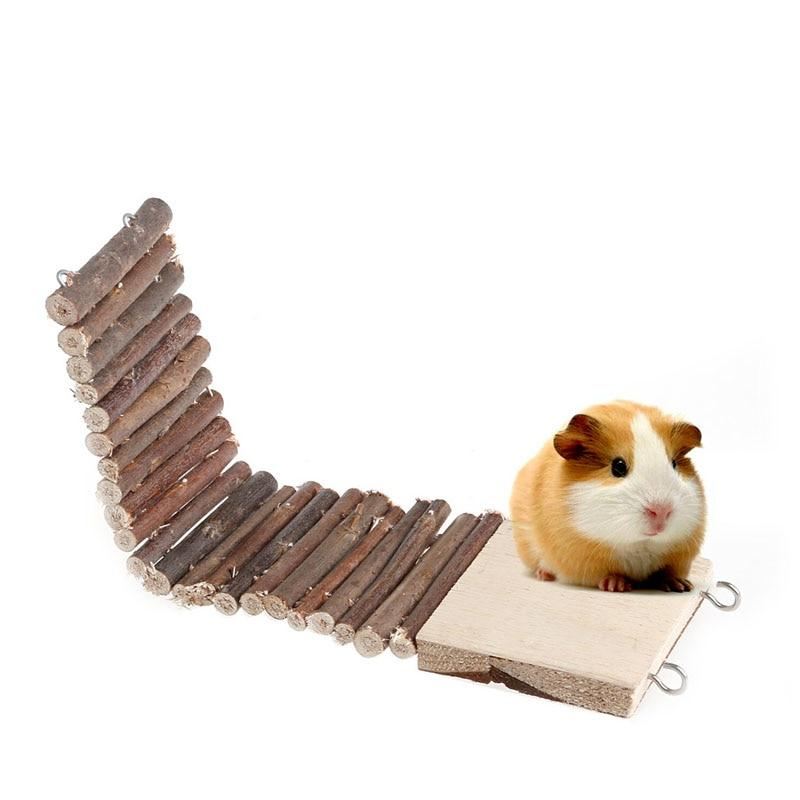 hamster opgehangen houten ladder speelgoed